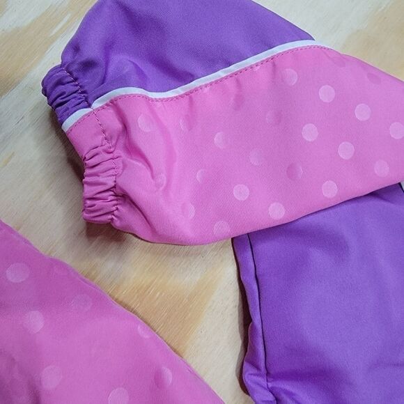 Girls Pink and Purple Lightweight Jacket - Picture 4 of 6